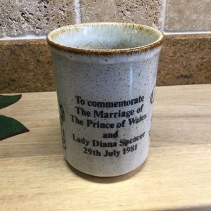 Vintage Duncan Ceramic Mug 1981 Royal Wedding
